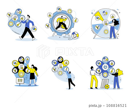 Market analysis vector illustration. Financial analysis is necessary to evaluate investment opportunities and understand market dynamics The internet has revolutionized market analysis, providing Market analysis vector illustration. Financial analysis is necessary to evaluate investment opportunities and understand market dynamics The internet has revolutionized market analysis, providing 108816521