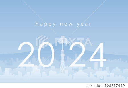 2024 HAPPY NEW YEAR 東京 108817449