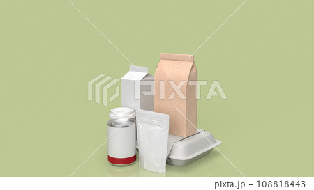 The package for food concept 3d rendering The package for food concept 3d rendering 108818443