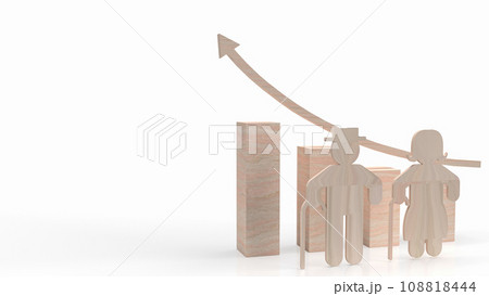 The old man wood plate for aging society concept 3d rendering The old man wood plate for aging society concept 3d rendering 108818444