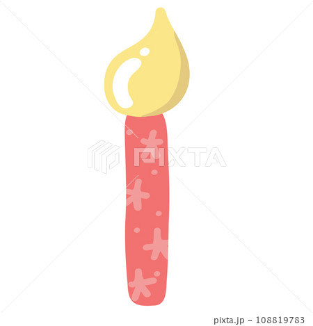 Burning candle illustration Burning candle illustration 108819783