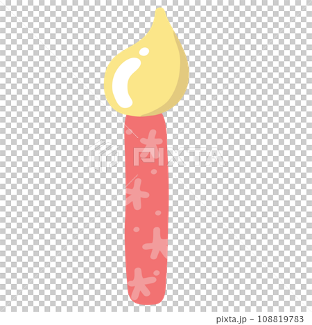 Burning candle illustration Burning candle illustration 108819783