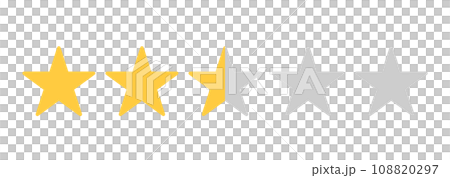 簡單的黃色2.5星標記 108820297