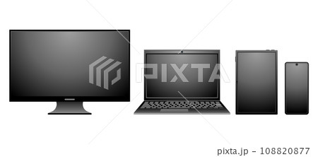 シンプルなイラスト_電源の切れたデバイス 108820877