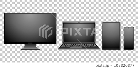 Simple illustration _ powered off device Simple illustration _ powered off device 108820877