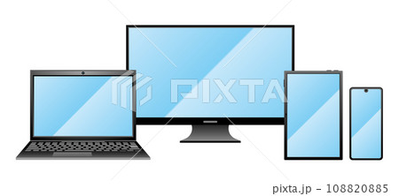 シンプルなイラスト_電源が入っているデバイス 108820885