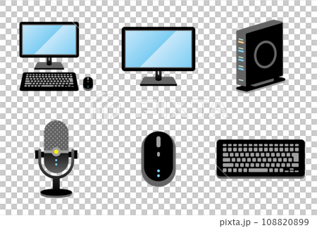 シンプルなイラスト_いろいろな家電のセット_PCツール 108820899