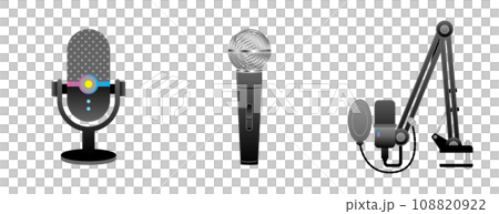 シンプルなイラスト_同一家電セット_マイク 108820922