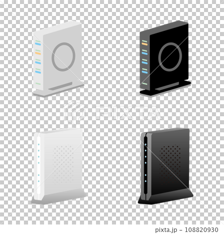 Simple illustration_same home appliance set_router 108820930