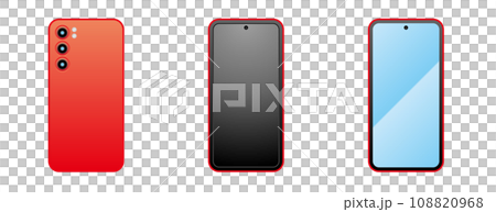 Simple illustration_same home appliance set_smartphone Simple illustration_same home appliance set_smartphone 108820968