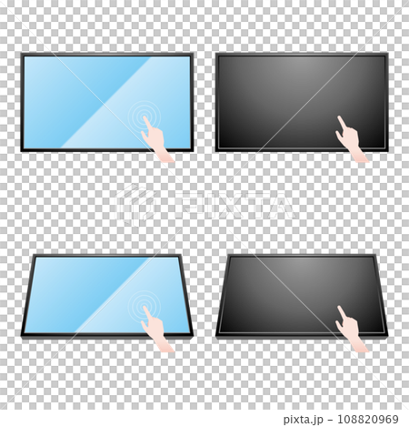 Simple illustration_same home appliance set_touch panel 108820969