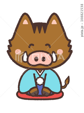 あいさつする いのしし あいさつする いのしし 108821538