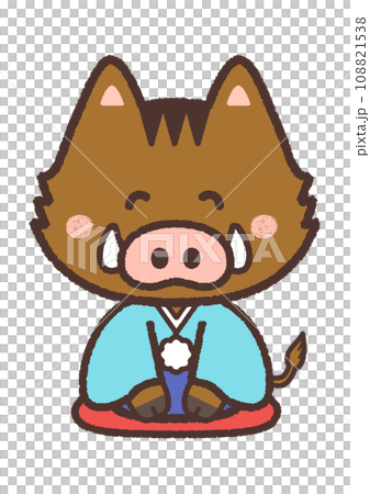 あいさつする いのしし あいさつする いのしし 108821538