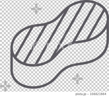 Cleaning sponge icon line. Isolated symbol on cleaning topic with washing sponge, cleanser and soap meaning cleaning sponge icon vector illustration. 108821664