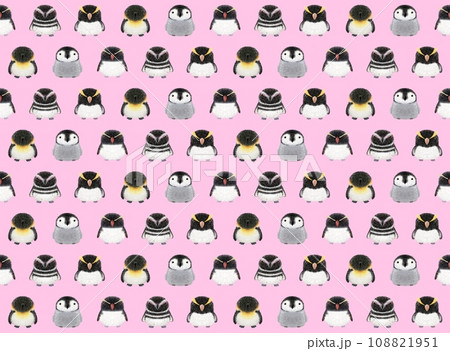 フワフワ鳥シームレスパターンE①-4' フワフワ鳥シームレスパターンE①-4' 108821951