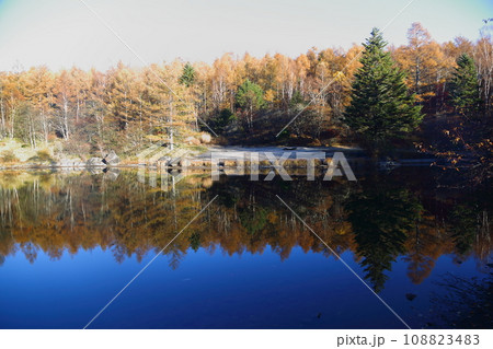 美鈴池の絶景 【長野県南牧村(八ヶ岳高原ロッジ)】 美鈴池の絶景 【長野県南牧村(八ヶ岳高原ロッジ)】 108823483