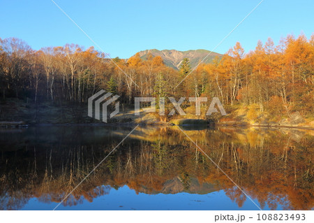美鈴池の絶景 【長野県南牧村(八ヶ岳高原ロッジ)】 美鈴池の絶景 【長野県南牧村(八ヶ岳高原ロッジ)】 108823493