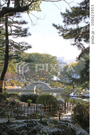 雪の縮景園 雪の縮景園 108823953