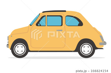 イタリアの旧車・ヴィンテージカー・黄色 108824154