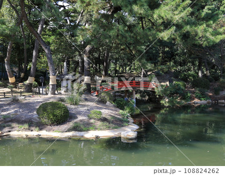 秋の縮景園 108824262