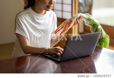 和室の女性 108824557