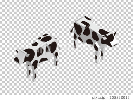 isometric cow 108828015