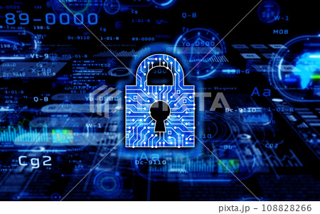 ビジネス＆テクノロジーな背景素材 108828266