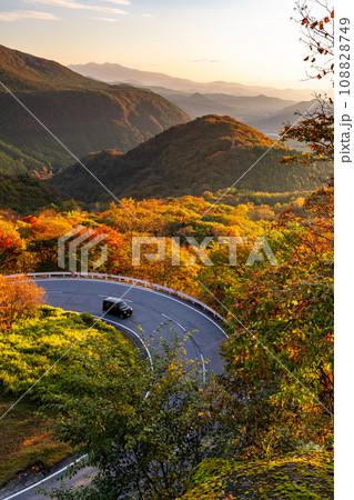 《栃木県》紅葉最盛期の日光いろは坂・夜明けの黒髪平の眺望 《栃木県》紅葉最盛期の日光いろは坂・夜明けの黒髪平の眺望 108828749