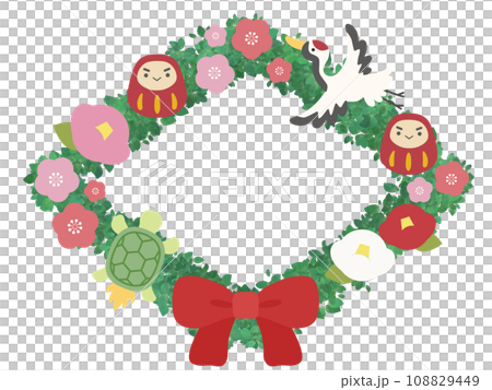 お正月なひし形のリース お正月なひし形のリース 108829449