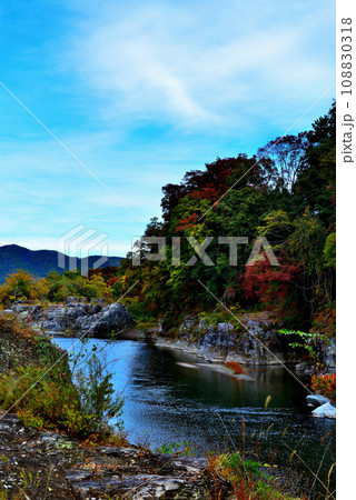 埼玉県 秋の長瀞渓谷の風景 埼玉県 秋の長瀞渓谷の風景 108830318