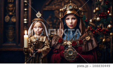 MARY Mother Of Jesus Christ. Steampunk style MARY Mother Of Jesus Christ. Steampunk style 108830449