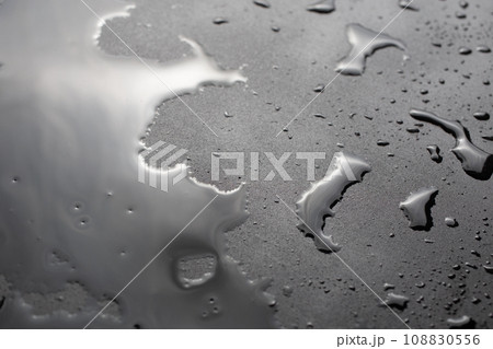 abstract background of wet black clean painted surface - close-up with selective focus 108830556