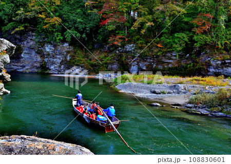 埼玉県 秋の長瀞渓谷 小滝の瀬の風景 埼玉県 秋の長瀞渓谷 小滝の瀬の風景 108830601