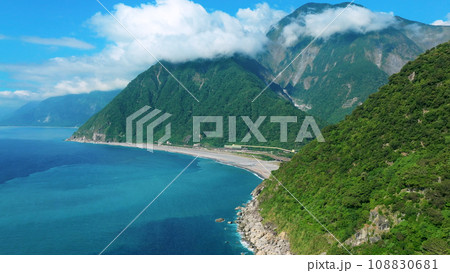 Aerial view of Taroko National Park in Hualien, Taiwan. Aerial view of Taroko National Park in Hualien, Taiwan. 108830681