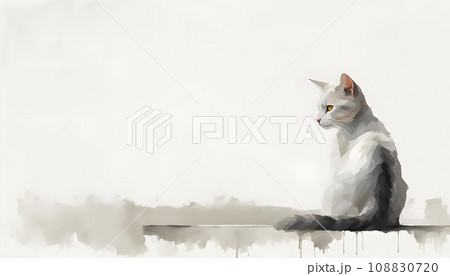 Isolate Cute Cat 108830720