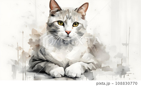 Isolate Cute Cat Isolate Cute Cat 108830770