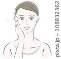 健康な肌状態の女性 108832362
