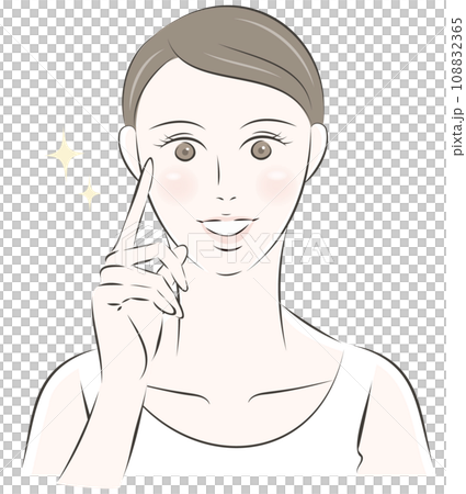一個對自己的滋潤肌膚感到滿意的女人 108832365