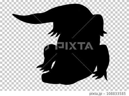 ワニのイラスト　シルエット 108833585