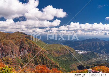 《栃木県》紅葉最盛期の奥日光・明智平の眺望 108835163