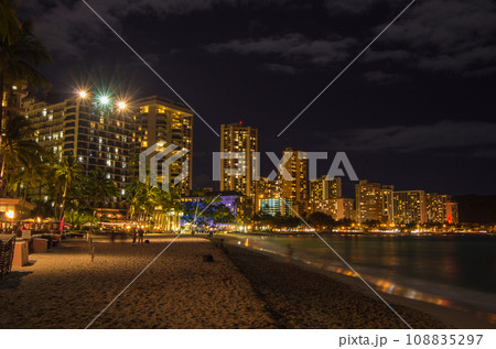 ハワイ風景 夜景 ハワイ風景 夜景 108835297