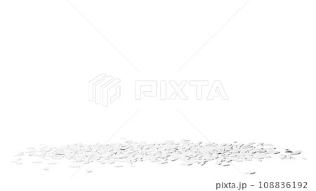 地面に散乱する破片のイラスト 108836192