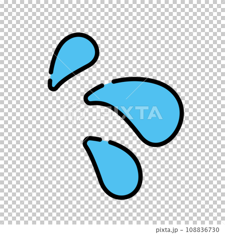 Simple sweat illustration icon 108836730