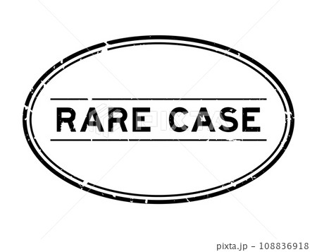 Grunge black rare case word oval rubber seal stamp on white background Grunge black rare case word oval rubber seal stamp on white background 108836918