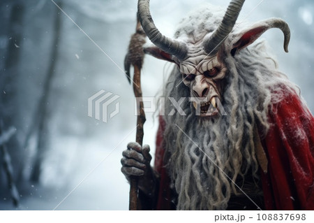 Krampus, Christmas devil folklore character Krampus, Christmas devil folklore character 108837698