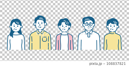 老年男性和女性 老年男性和女性 108837821