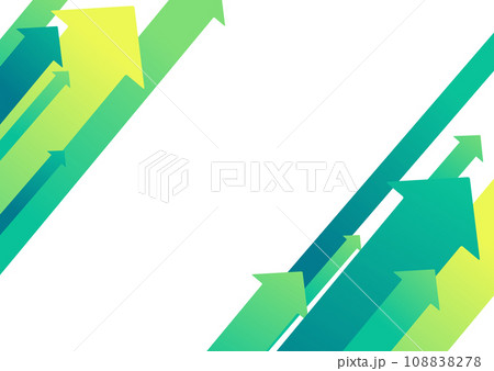 緑色の矢印の背景素材 108838278