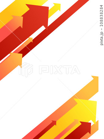 赤い矢印の背景素材 108838284