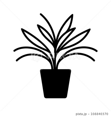 Spider Plant Icon - Simple Vector Illustration 108840370