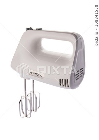 Electrical hand mixer isolated on a white background. Kitchen appliances Electrical hand mixer isolated on a white background. Kitchen appliances 108841538